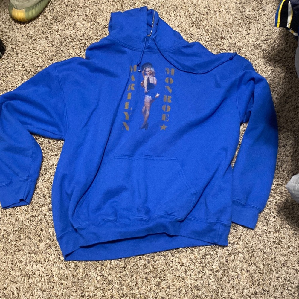 Marilyn Monroe blue hoodie